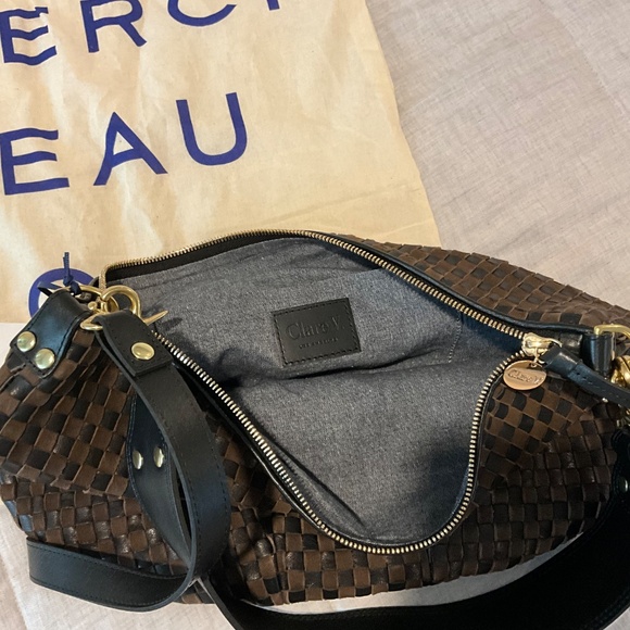 Clare V Woven checkered Moyen Messenger bag - Picture 4 of 4